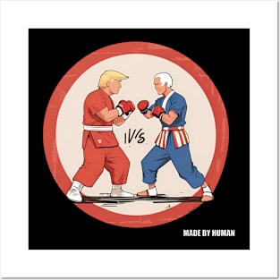 Trump vs Biden Political Fight For America's Freedom Posters and Art